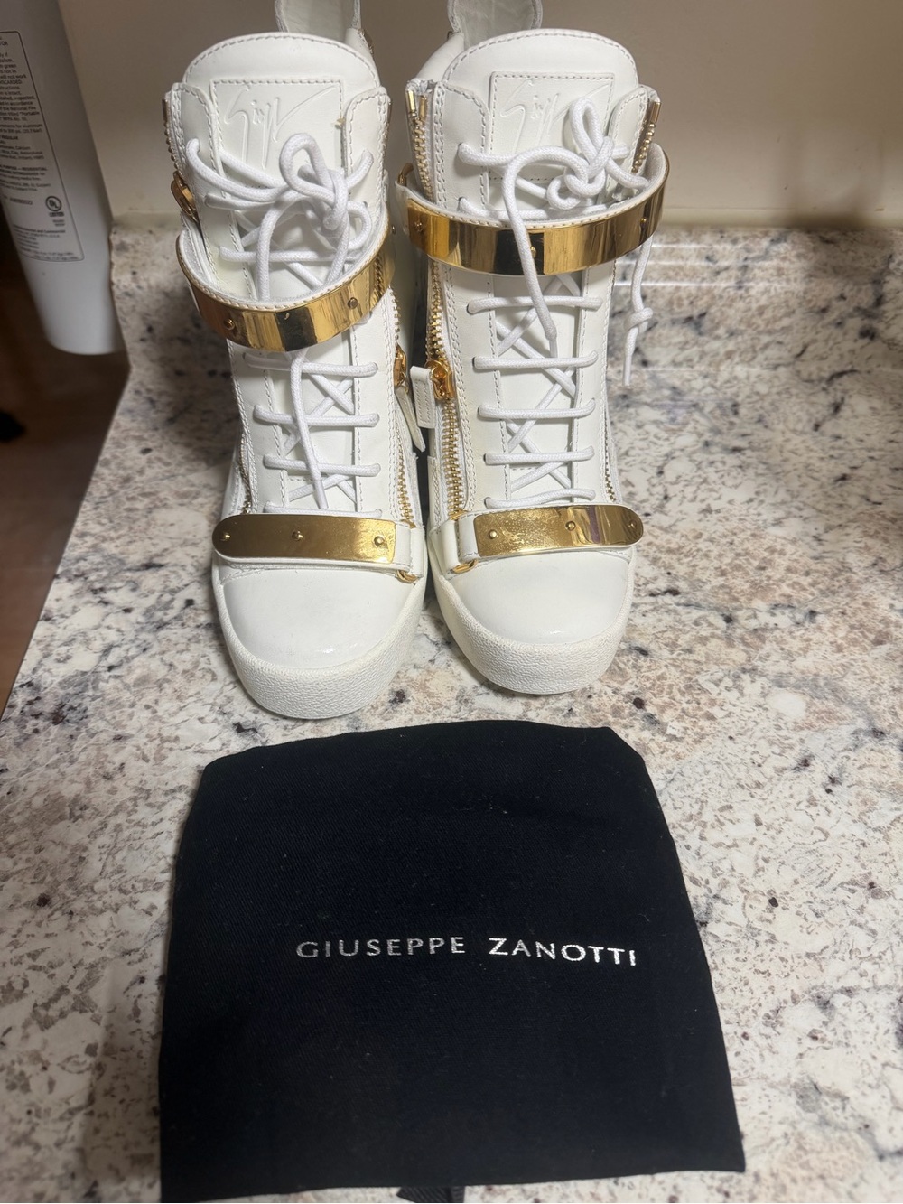 Giuseppe Zanotti Coby Wedge White Size 40